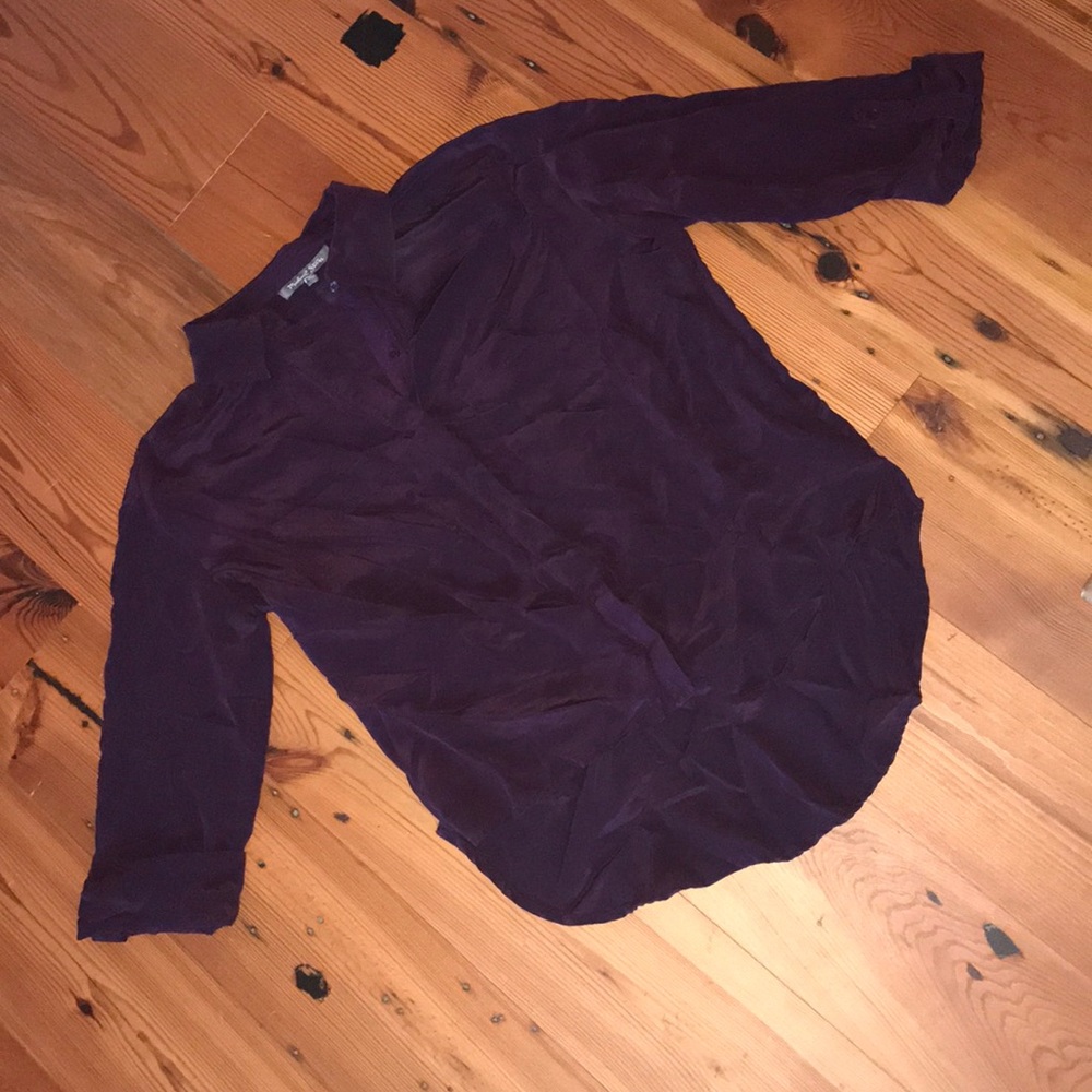 Michael Stars Purple button down blouse -NWOT - XS